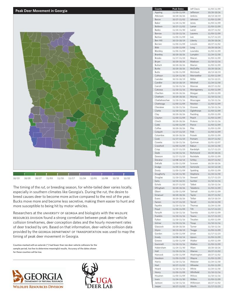 Georgia Rut Map